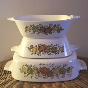 Spice of Life Corningware casserole dishes